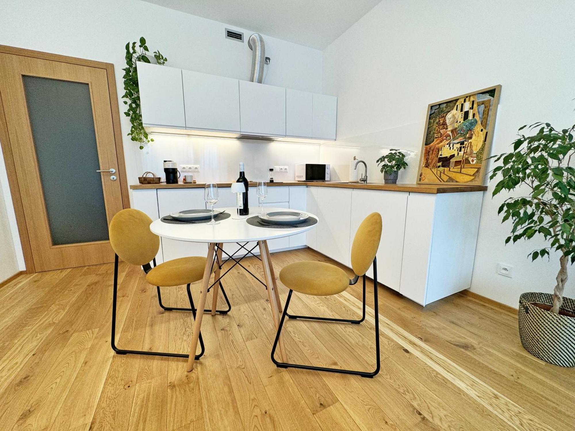New Studio, King Bed, Free Parking, Terrace Apartmán Praha